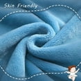 thumbnail image 6 of Exclusivo Mezcla Flannel Fleece Velvet Plush Throw Blanket - 40" x 50"(Washed Blue), 6 of 8