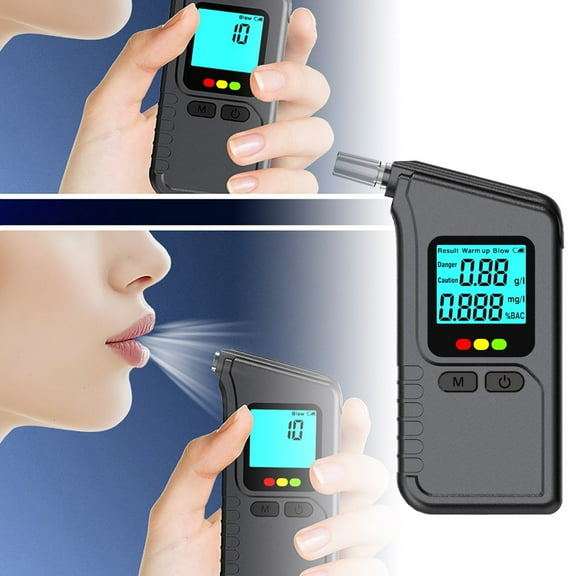 Portable LCD Digital Professional Breathalyzer Portable High-Accuracy Tester with LCD Display For Drinking test.