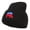 Black, variant on Republican Elephant USA Embroidered Short Beanie - Navy OSFM