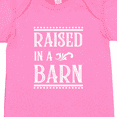 thumbnail image 4 of Inktastic Raised in a Barn in White Boys or Girls Baby Bodysuit, 4 of 5