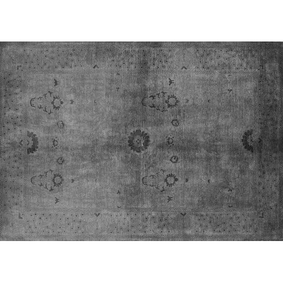 Ahgly Company Indoor Rectangle Oriental Gray Industrial Area Rugs, 3' x 5'