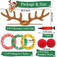 thumbnail image 3 of Juegos de Navidad, juego inflable de lanzamiento de aros con astas de reno, juegos de fiesta de Navidad para niños y adultos, divertidos regalos de Navidad, juegos de fiesta de carnaval para la, 3 of 7