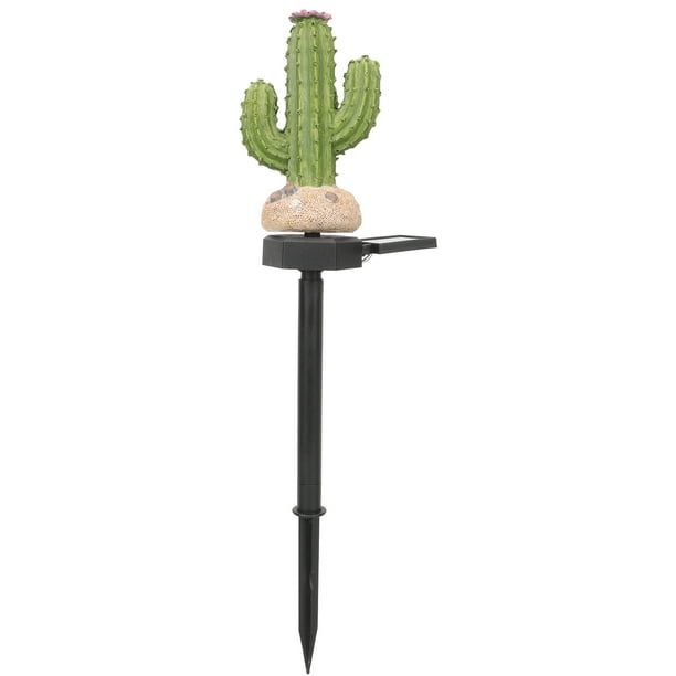 EeaseMX Lámpara solar de estaca de cactus Lámpara solar de estaca para exteriores Lámpara solar de estaca decorativa