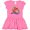 Raspberry with Polka Dots, variant on Inktastic Harlequin Macaw Parrot Girls Toddler Dress
