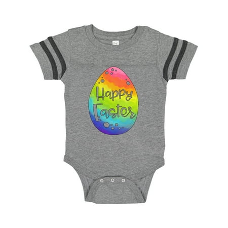 

Inktastic Happy Easter Rainbow Easter Egg Gift Baby Boy or Baby Girl Bodysuit