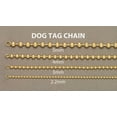 thumbnail image 5 of Gold Chain - Womens Dog Tag Chain 10K/14K Gold, 5 of 7