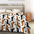 thumbnail image 6 of Dachshund Throw Blanket Bedding Super Soft Warm Flannel Blankets for Kids Adults Bedroom Living Room Sofa 50"x60", 6 of 6