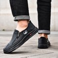 thumbnail image 6 of Men's Casual Lace Up Leather Shoes Comfortable Flat Sole Everyday Walking Sneakers For Outdoor And Daily Wear Men'S Casual Shoes, 6 of 8
