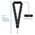 thumbnail image 3 of DC Comics Lanyard, Batman Shield Black Silver, Elastic, 3 of 4