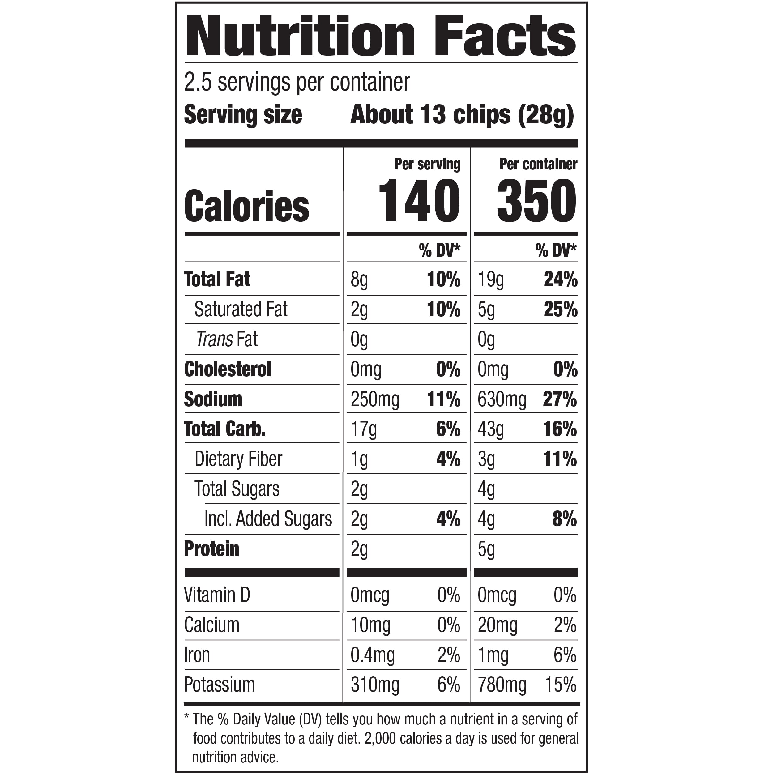 Herr's Kettle Cooked Mesquite BBQ Flavored Potato Chips, 2.5 oz