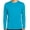 Atomic Blue, variant on Mens Moisture-Wicking Lightweight Long Sleeve T-shirt, 2XL True Royal Blue