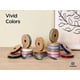 thumbnail image 5 of Juego de cintas de organza Vitalizart, 9 rollos, 1 cm x 9 m, transparentes, 5 of 6