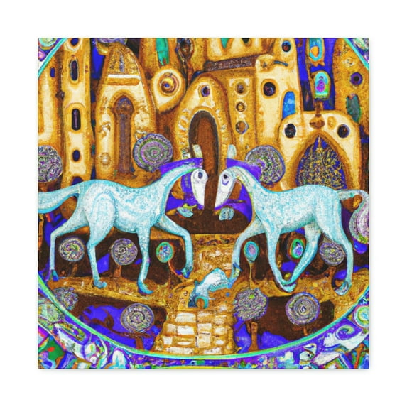 Mule in Moonlight Shine - Canvas