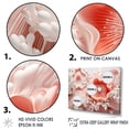 thumbnail image 3 of Designart "Grand Plumed Anemone Composition III" Coastal Coral Under Water Floater Framed Wall Decor, 3 of 5