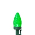 thumbnail image 3 of LED C7 Faceted Christmas Lights - Green - 20.25' Green Wire - 50ct, 3 of 6