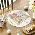 thumbnail image 5 of HuiXinOu Easter Placemats Round Table Mats And Coasterss Heat-resistants And Stain-resistants Suitable For Parties Kitchens And Restaurant Decoration Easter Decor,15 Inches, C, 5 of 6