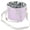 Light Violet, variant on 4 Compartment Insulated Drink Carrier Bag, Family Size Tumbler Holder Caddy with Adjustable Shoulder Strap, Portable Cup Holder for Hiking, Sports, Travel & Daily Use