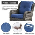 thumbnail image 6 of PARKWELL 5 Pieces Patio Furniture 4-Seat Outdoor Conversation Set with 30" 2 in 1 Propane Fire Pit Table and Deep Seat Swivel Gliders,Gray Wicker and Navy Cushions, 6 of 10