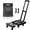 Black, variant on Folding Hand Truck, 500 LB Heavy Duty Luggage Cart, red
