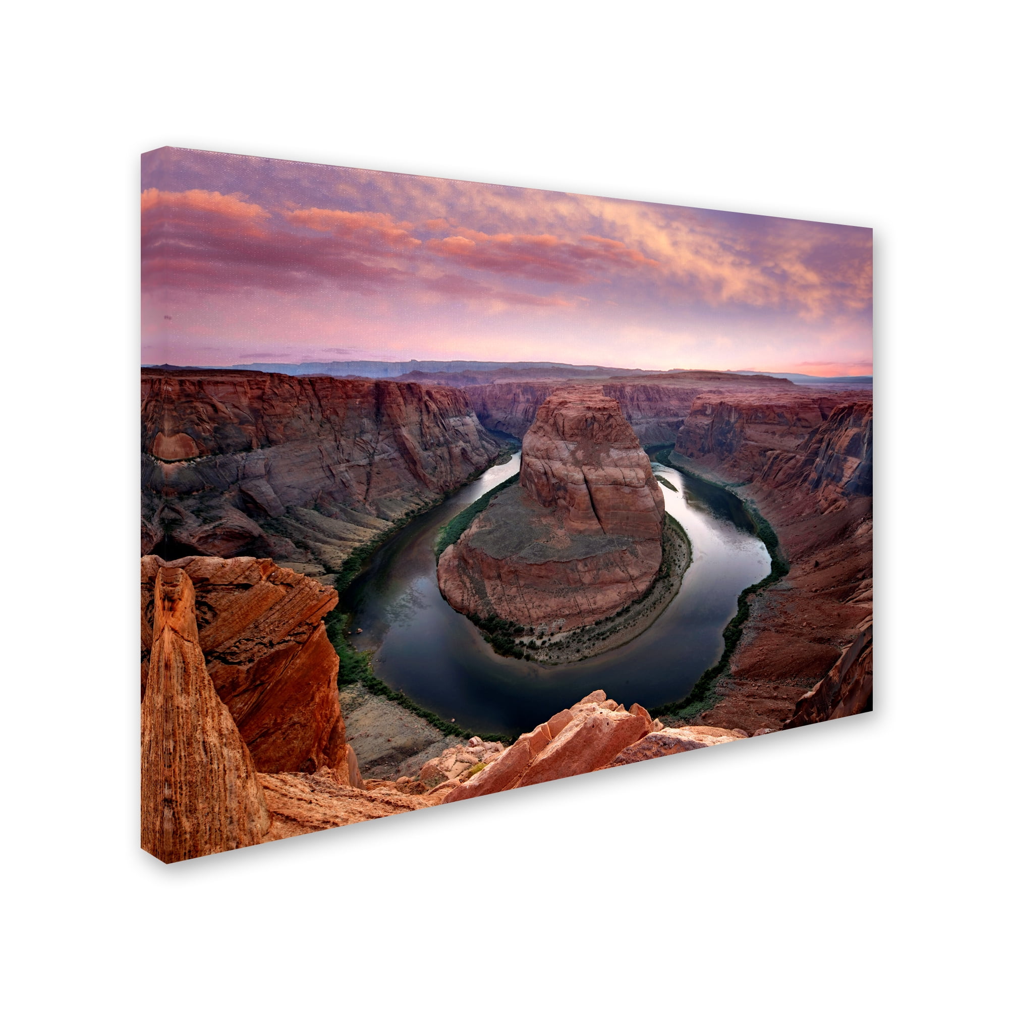 Trademark Fine Art 'Horseshoe Bend Dusk' Canvas Art by Mike Jones Photo