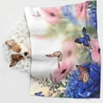 thumbnail image 6 of Yiaed Butterfly And Flowers Print Dog Blankets-Cat Blanket Washable for Couch Protection,Puppy Blanket, Soft Plush Reversible Throw Furniture Protector-Small, 6 of 8