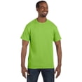 thumbnail image 3 of Hanes TAGLESS Men`s T-Shirt - Best-Seller, M, Lime, 3 of 4