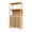 Natural_52"H, variant on IVV Bamboo Storage Cabinet with 2 Slatted Doors and Open Shelf, 32.1"H Floor Standing Accent Cabinet, Ideal for Bathroom, Living Room, Kitchen Pantry, Entryway, Natural