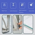 thumbnail image 3 of Center Table Small Square Silver Glass Coffee End Table for Small Spaces End Side Table, 3 of 8