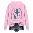 thumbnail image 5 of Arlun Women's Shark Graphic Printed Hoodies Soft Comfortable Long Sleeve Pullover Sweatshirts Ocean Style Graphic Casual Plus Size Hooded Sweatshirts for Women Pink S, 5 of 6