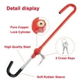 thumbnail image 6 of Cartman Steering Wheel Brake Lock, Vehicle Anti-Theft Security Brake Pedal Lock with Adjustable Length, Fit for Distance from Steering Wheel to Pedal Within 21"-30, 6 of 7