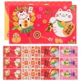 thumbnail image 1 of Miangastore 12 Pcs Hong Bao Lucky Money Enveloppes Rouges Scellables pour Membres de la Famille, 1 of 8