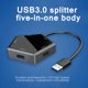 thumbnail image 2 of Usb 3.0 Cable Hub Transmisión De Alta Velocidad Cargador Inalámbrico Con 4 Puertos Adaptador Usb Splitter Múltiples Hub Usb Para Computadora Portátil Computadora De Escritorio Pc Ratón Teclado Minnieouse EL010119-00, 2 of 6