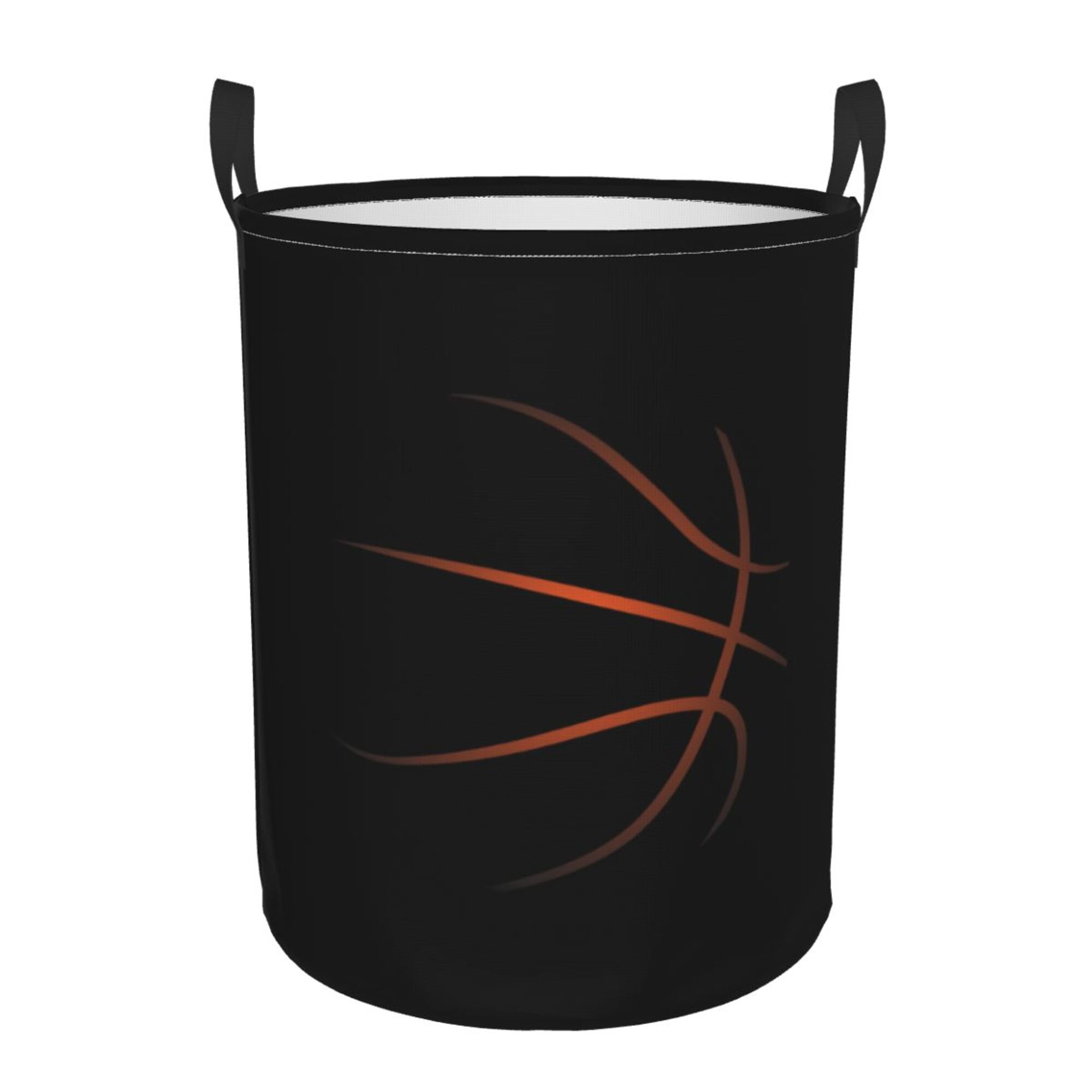 LNWH Laundry Basket, Basketball Ball Silhouette Pattern Foldable