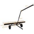 thumbnail image 3 of Acekid 60 Inch ATV Tow Behind Durable Corrosion Resistant Steel Pine Straw Rake, Heavy Duty Dethatching Landscape Rake, 3 of 6