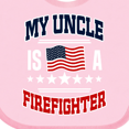 thumbnail image 4 of Inktastic My Uncle Is A Firefighter Nephew Boys or Girls Baby Bib, 4 of 4