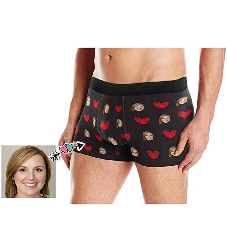Custom Funny Boxer Briefs with Wife Face Personalized Print Underwear for  Men (S-5XL) 