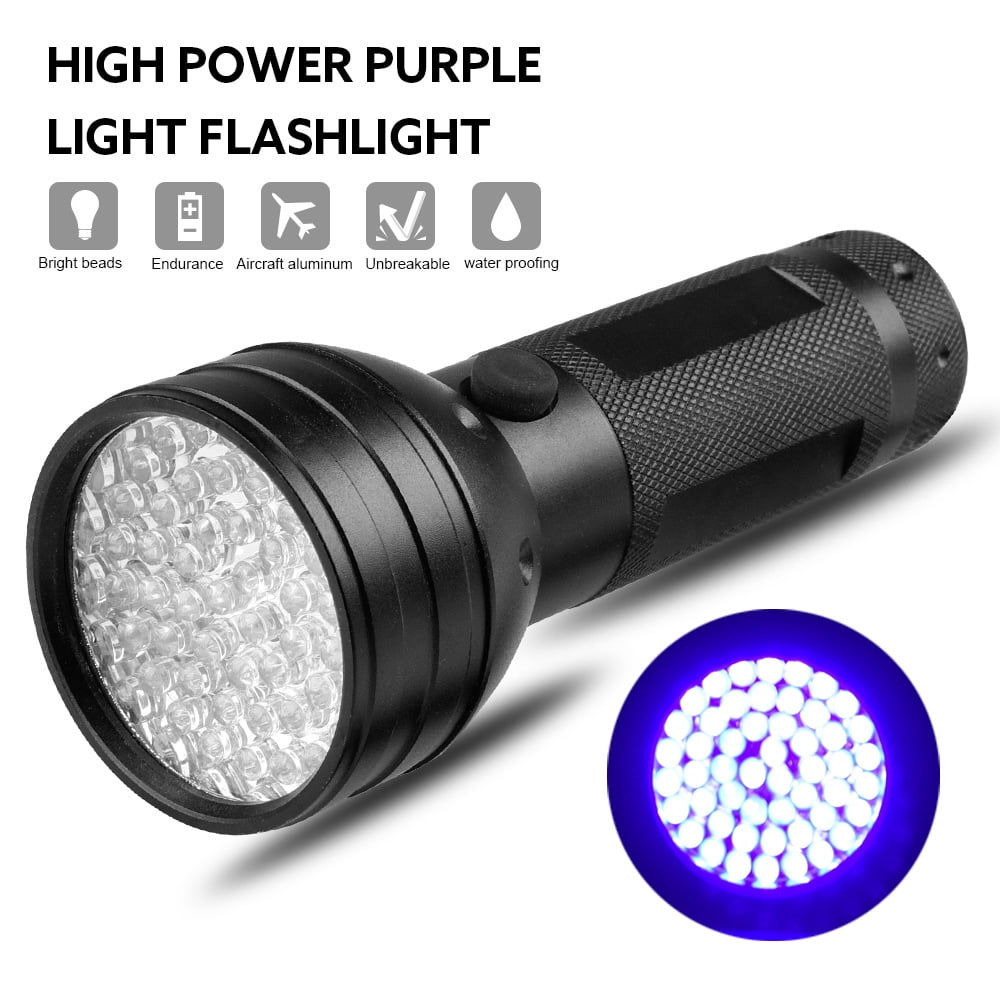 100 LED UV Blacklight Scorpion Super Bright Detection Flashlight 24750