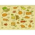 thumbnail image 1 of Ahgly Company Indoor Rectangle Patterned Orange Gold Area Rugs, 3' x 5', 1 of 6