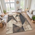 thumbnail image 7 of Addison Rugs Mayfield Premium Machine Washable Transitional Modern Mocha Rectangle Rug, 3' x 5', 7 of 7