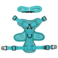 thumbnail image 1 of Trayknick Pet Harness Leash Reflective Stripes Anti-pull Breathable Pet Dogs Cats Harness Traction Rope Set for Pet Training Lake Blue L, 1 of 13