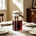thumbnail image 4 of EGNMCR Kitchen Gadgets, Kitchen Accessories, Kitchen Utensils, Kitchen Tool 1000ml Cold Brew Coffee Maker with Filter Leakproof Iced Coffee Pitcher for Fridge Plastics cold water kettle, 4 of 6