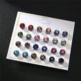 thumbnail image 3 of ziyahi 12 Pairs Rhinestones Girls Earring Set Crystal Ear Stud Earrings Multiple styles No.05 5, 3 of 5