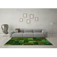 thumbnail image 3 of Ahgly Company Indoor Round Oriental Green Modern Area Rugs, 7' Round, 3 of 4