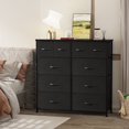 thumbnail image 1 of Homall 10 Commodes en Tissu pour Chambre à Coucher Organisateur de Rangement, Noir, 1 of 7