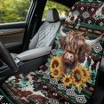 thumbnail image 4 of XYZCANDO Highland Cow Sunflowers Car Seat Cover Towel, Comfortable Seat Covers Machine Washable Soft for SUV Cars Sedans, 4 of 11