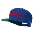 thumbnail image 2 of Flat Bill Hip Hop Casual Blood Embroidered Cap - Royal OSFM, 2 of 5
