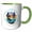 Green/White, variant on 3drose, Bonnet Shores Beach, Rhode Island Summer Travel Gift for Family, 11oz Magic Transforming Mug