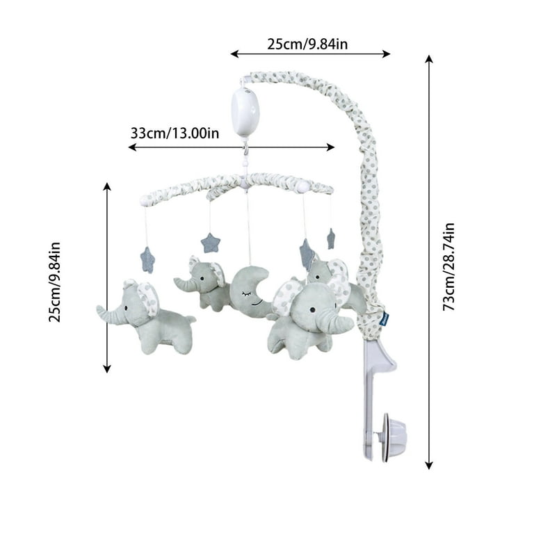 Zhouqiannn Baby Crib Mobile Nursery Mobile for Crib with 35