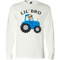 thumbnail image 3 of Inktastic Farmer Tractor Little Bro Long Sleeve T-Shirt, 3 of 5