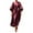 Wine, variant on Dresses for Women Solid Color Elbow Sleeve Round Neck Dress Fashion Casual Summer Women's Dresses
